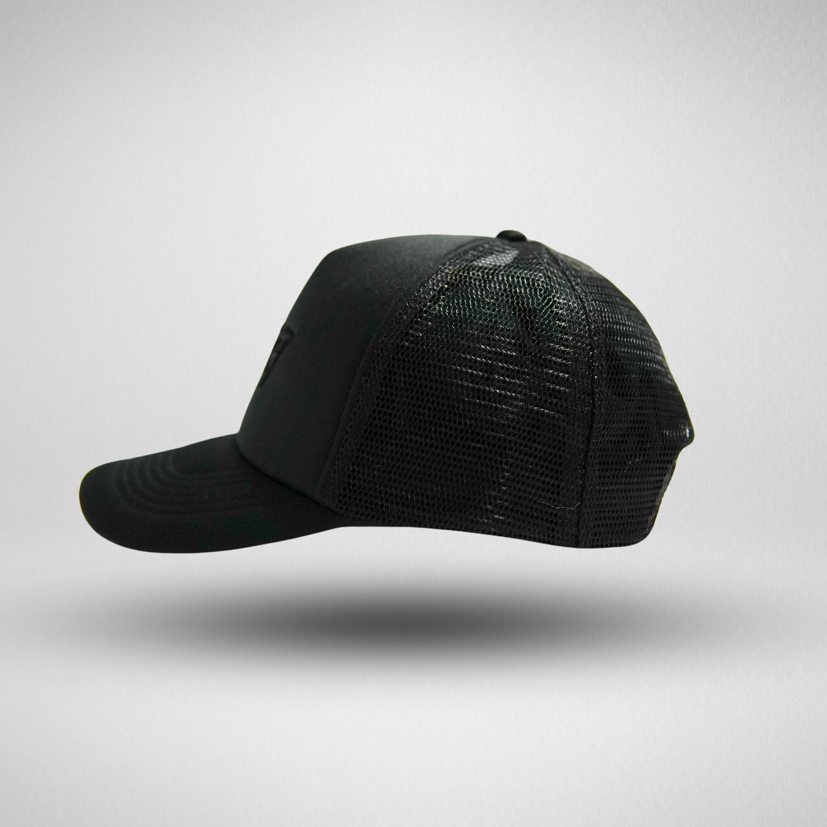 Hebrew Script Trucker Hat Black