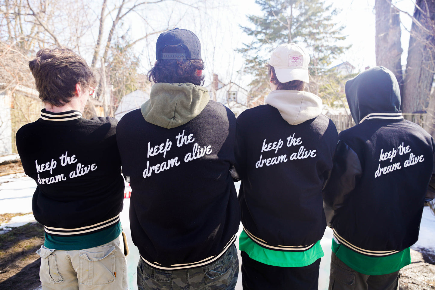 KEEP THE DREAM ALIVE VARSITY JACKET